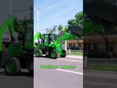 Μίνι Backhoe 4x4 ρυμουλκήσιμη μηχανή 0,8 φορτωτών κυβική ικανότητα Bucker μετρητών